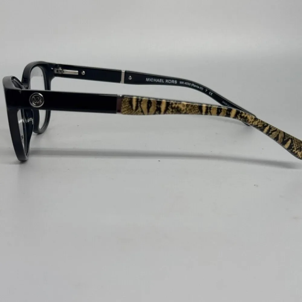 Michael Kors MK 4032 Rania III 3168 Womens Black‎ Round Eyeglasses 49-17 H1903